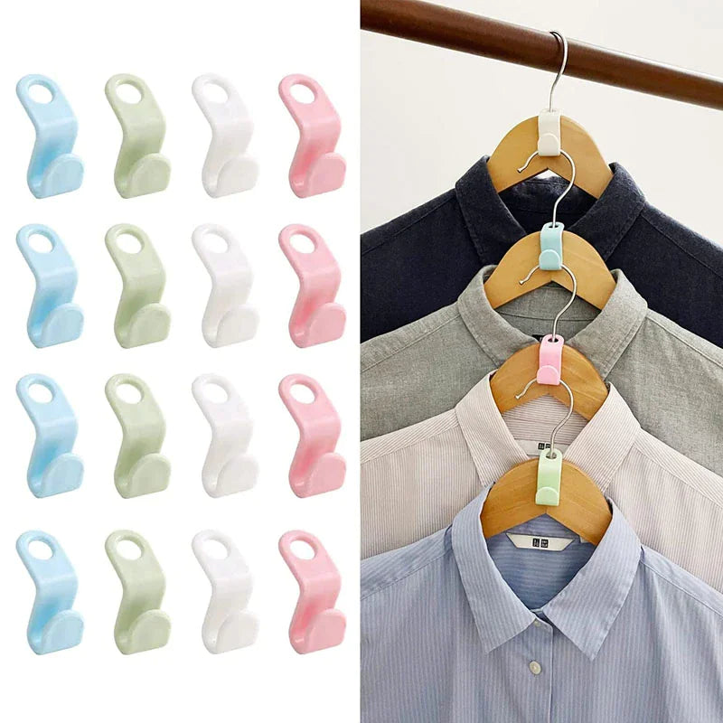 Pack of 40 Clothes Hanger Connector Hooks